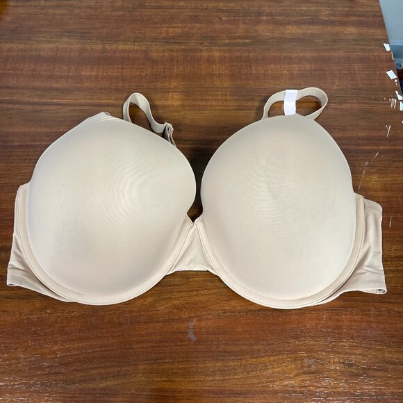Victoria's Secret T-Shirt Push-Up Full Coverage Bra 40DD Nude - Picture 1 of 2